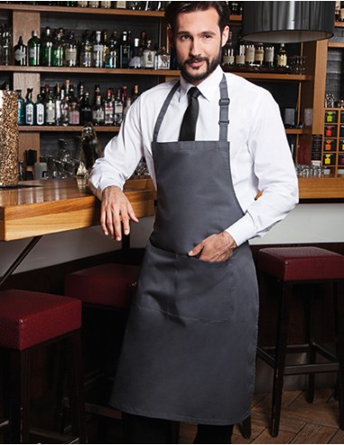 K-BLS5-Bib Apron Basic With Pocket And Buckle
